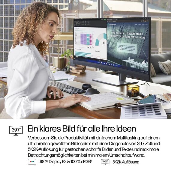 HP Serie 7 Pro 39,7 Zoll 5K2K-Konferenzmonitor – 740pm, 6 image