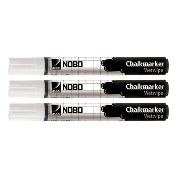Nobo Kreidemarker weiss (3)