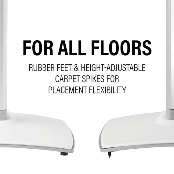SANUS WSSE3A2-W2 - ADJUSTABLE SPEAKER STAND SONOS ERA 300 - PAIR - WHITE Weiß, 5 image