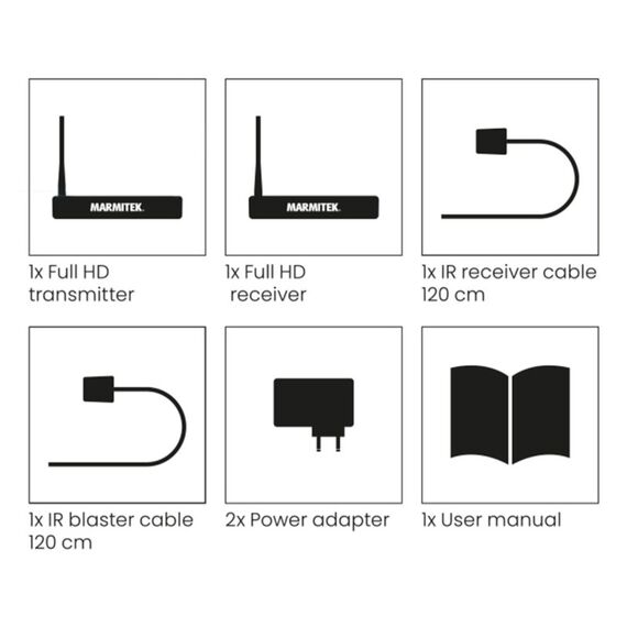 Marmitek TV Anywhere Wireless HD 2 - Wireless HDMI-Extender, 8 image