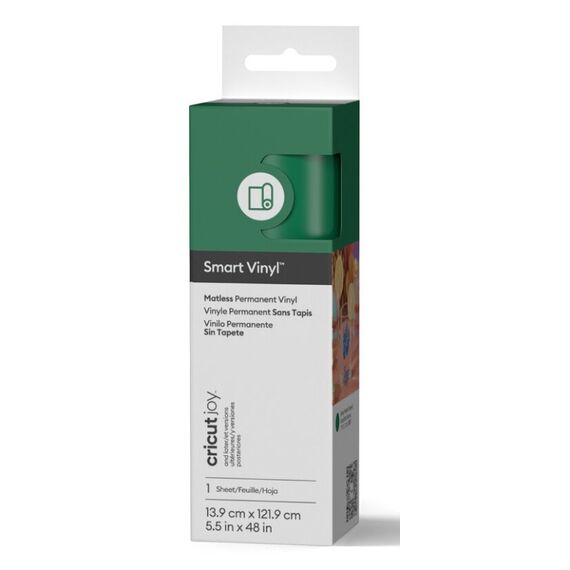 Cricut Joy Smart Vinyl Permanent Hitzebeständige Vinylrolle Glattes wärmeübertragendes Vinyl, Farbe: Grün