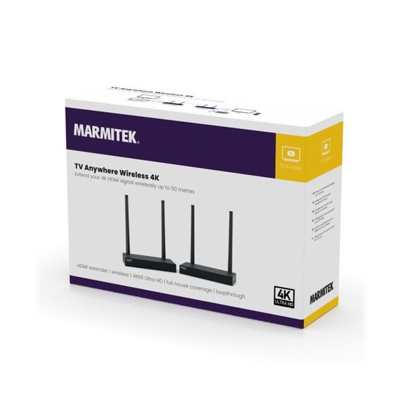 Marmitek TV Anywhere Wireless 4K - Wireless HDMI-Extender 4K60, 8 image