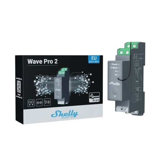 Shelly Qubino Wave Pro 2 Leistungsrelais Grau, 2 image