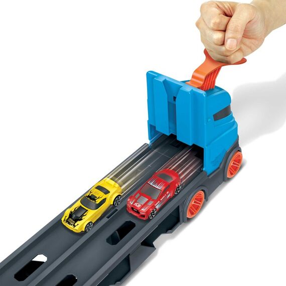 Hot Wheels City 2-in-1 Rennbahn-Transporter inkl. 3 Spielzeugautos, 5 image