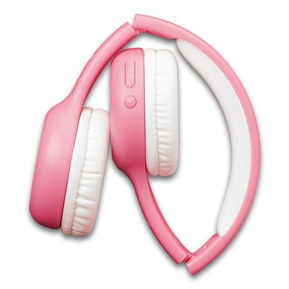 Lenco HPB-110PK Kopfhörer Verkabelt & Kabellos Kopfband Mikro-USB Bluetooth Pink, 4 image