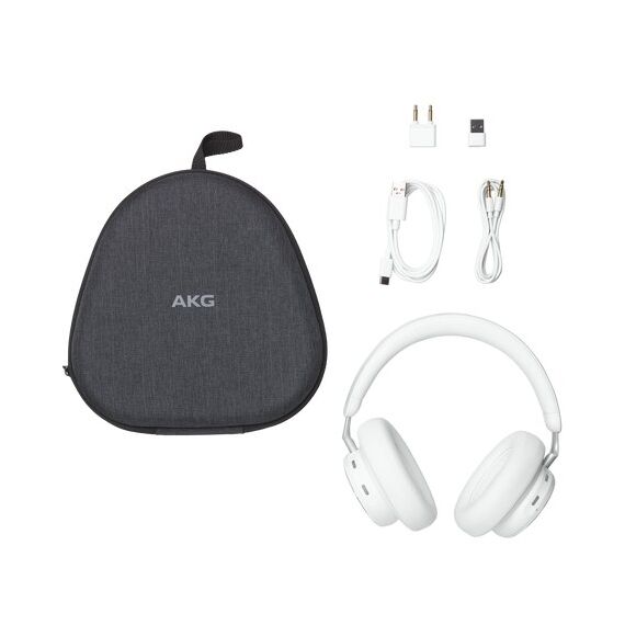 AKG N9 Hybrid Kopfhörer Verkabelt & Kabellos Kopfband Anrufe/Musik Bluetooth Weiß, 7 image