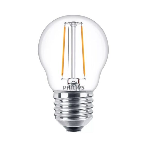 Philips by Signify Philips LED Lampe 2W (25W) E27, P45, 250lm, 2700K, klar