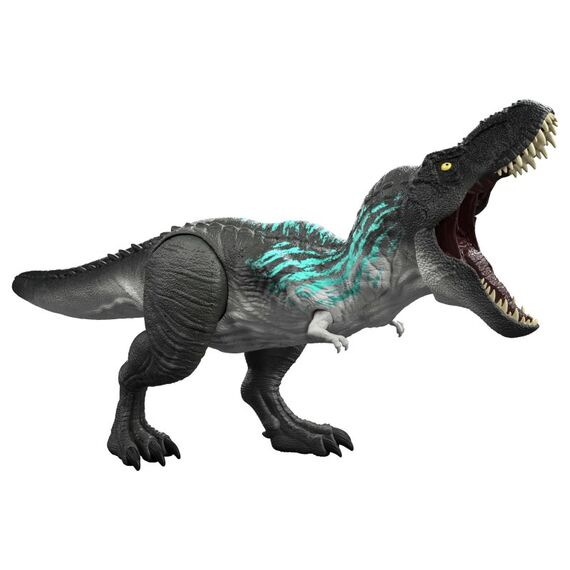 Jurassic World Power-Paket Tyrannosaurus rex-Actionfigur, T-Rex mit Wachstumsfunktion und Gebrüll