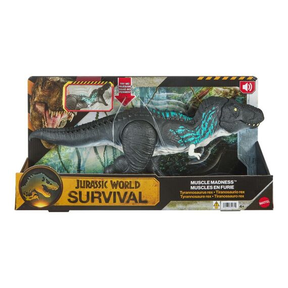 Jurassic World Power-Paket Tyrannosaurus rex-Actionfigur, T-Rex mit Wachstumsfunktion und Gebrüll, 5 image