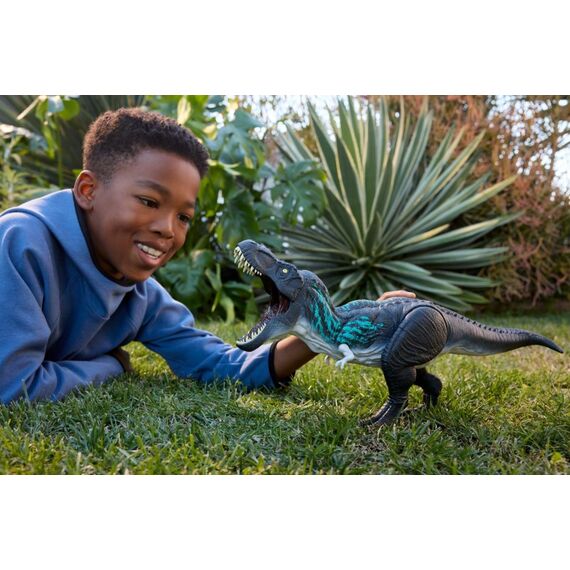 Jurassic World Power-Paket Tyrannosaurus rex-Actionfigur, T-Rex mit Wachstumsfunktion und Gebrüll, 6 image