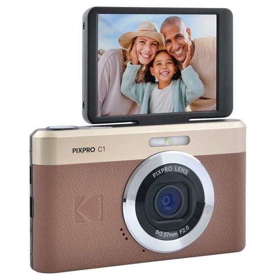 Kodak PIXPRO C1BN Digitalkamera 1/3" Kompaktkamera 13 MP CMOS 4160 x 3120 Pixel Braun, Farbe: Braun, 5 image
