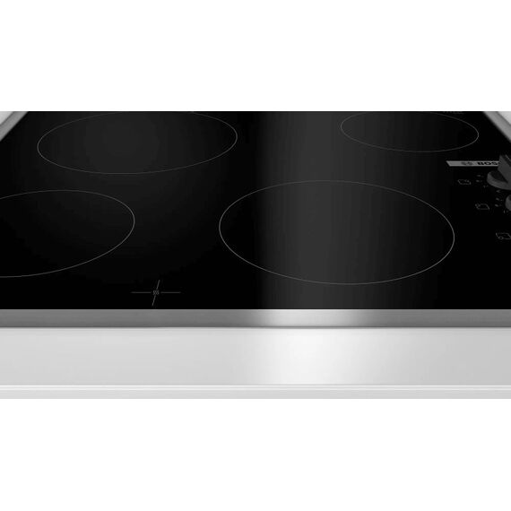 Bosch Serie 2 PKE645CA2E Kochfeld Schwarz, Edelstahl Integriert 60 cm Keramik 4 Zone(n)