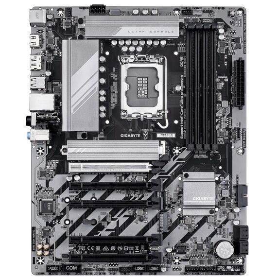 GIGABYTE B860 DS3H WIFI6E Mainboard - Intel Core Ultra CPUs, 8+1+2+2 Phasen VRM, bis zu 9066MHz DDR5, 1xPCIe 5.0 + 1xPCIe 4.0 M.2, 2,5 GbE LAN, WIFI 6E, USB 3.2 Gen 2x2, 2 image