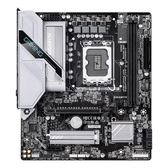 GIGABYTE H810M GAMING WIFI6 Mainboard – Intel Core Ultra (Serie 2) CPUs, 4+1+2 Phasen VRM, bis zu 6400 MHz DDR5, 1xPCIe 4.0 M.2, 2.5GbE LAN, WIFI 6, USB 3.2 Gen 1, 2 image