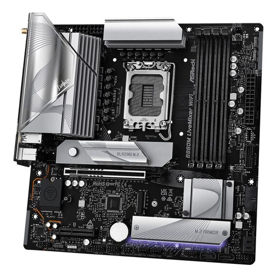 Asrock B860M LiveMixer WiFi Intel B860 LGA 1851 (Socket V1) micro ATX, 4 image