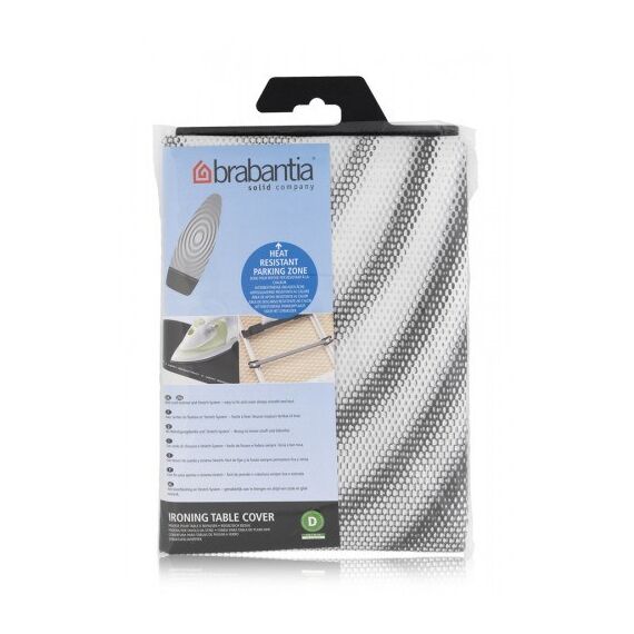 Brabantia 266782 Bügelbrettbezug Baumwolle Grau, Weiß