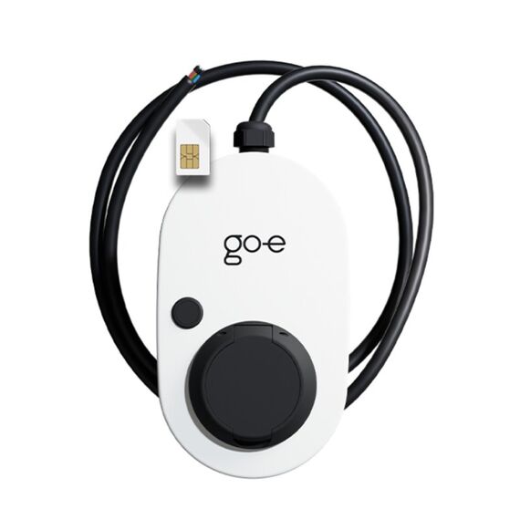 go-e Gemini 2.0 Schwarz, Weiß Wand 3, 4 image