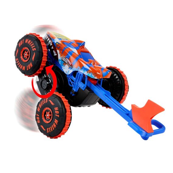 Hot Wheels Monster Trucks Tiger Shark Climber RC-Fahrzeug, batteriebetriebener Spielzeug-Truck mit Fernbedienung, 4 image