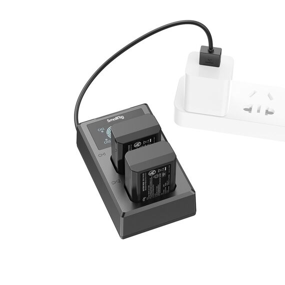 SmallRig 3818 Akkuladegerät Batterie für Digitalkamera USB, 3 image