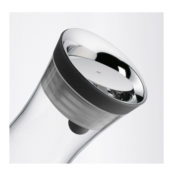 WMF 06.1770.6590 Karaffe, Krug & Flasche Dekantierer 1 l Gold, Schwarz, Transparent