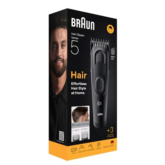 Braun HC5530 Haartrimmer/-schneider Schwarz 17 Nickel-Metallhydrid (NiMH)