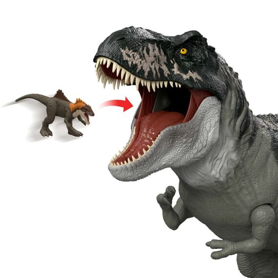 Jurassic World : Die Wiedergeburt Riesendino Tyrannosaurus rex Actionfigur, T-rex-Dinosaurierspielzeug, filmgetreu, 3 image