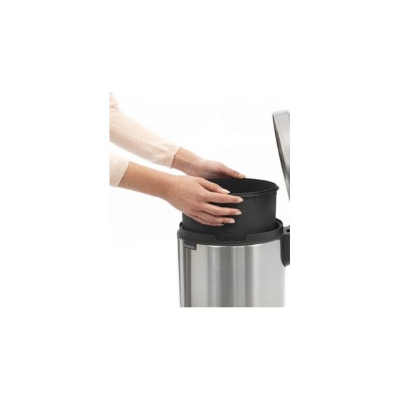 Brabantia 112041 Mülleimer 12 l Rund Edelstahl, Farbe: Edelstahl, 5 image