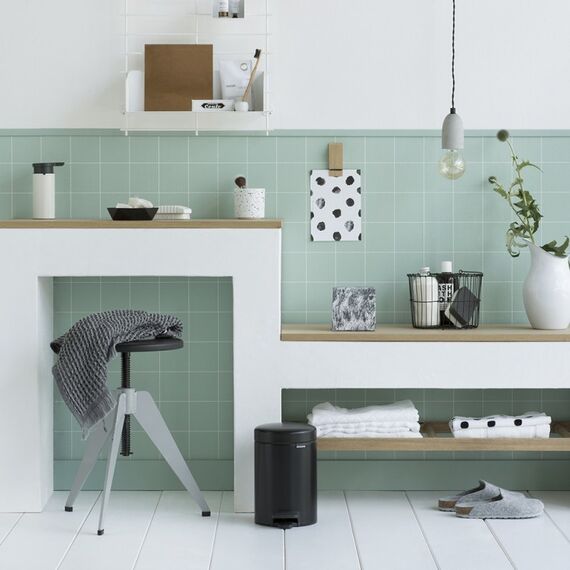 Brabantia Pedal Bin newIcon Rund Schwarz, 2 image