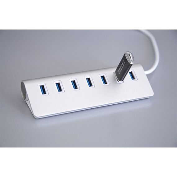 EXSYS EX-1137 Schnittstellen-Hub USB 3.2 Gen 1 (3.1 Gen 1) Type-A 5000 Mbit/s Weiß