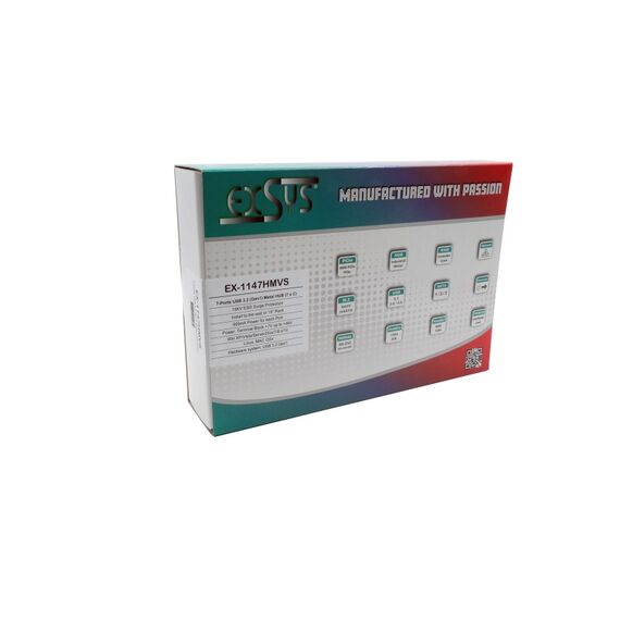 EXSYS EX-1147HMVS Schnittstellen-Hub USB 3.2 Gen 1 (3.1 Gen 1) Type-C Schwarz, 4 image