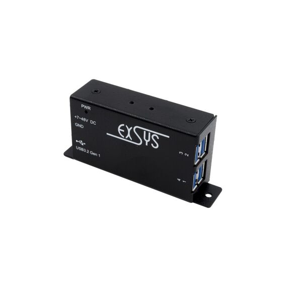 EXSYS EX-1181HMS Schnittstellen-Hub USB 3.2 Gen 1 (3.1 Gen 1) Type-B 5000 Mbit/s Schwarz, 4 image