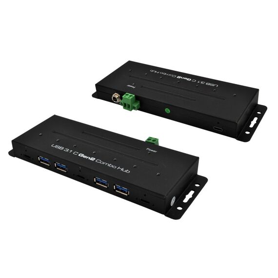 EXSYS EX-1247HMVS Schnittstellen-Hub USB 3.2 Gen 1 (3.1 Gen 1) Type-C 10000 Mbit/s Schwarz