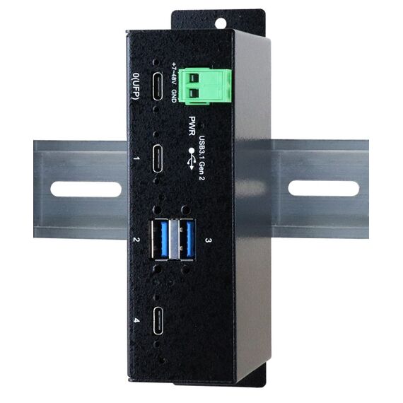 EXSYS EX-1274HMV Schnittstellen-Hub USB 3.2 Gen 2 (3.1 Gen 2) Type-C 10000 Mbit/s Schwarz