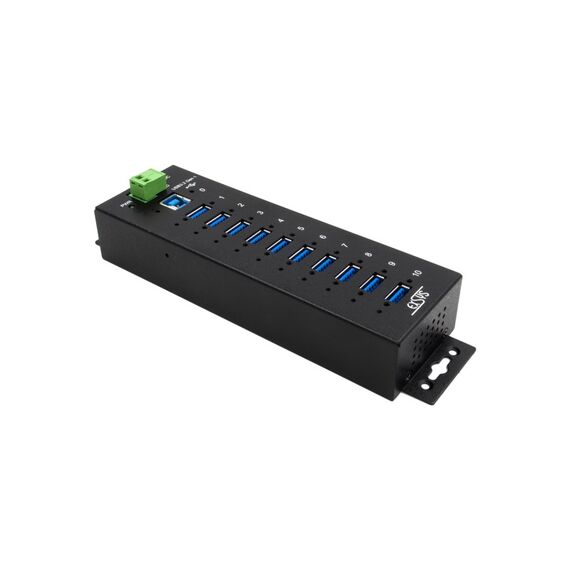 EXSYS EX-1510HMVS Schnittstellen-Hub USB 3.2 Gen 1 (3.1 Gen 1) Type-B 5000 Mbit/s Schwarz