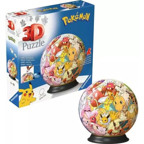 Ravensburger 3D Puzzle Ball: Pokémon - Kanto Region, 3 image