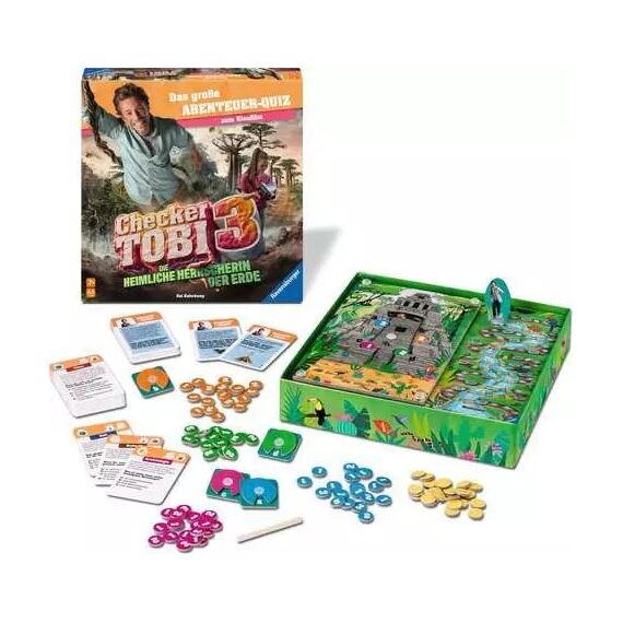 Ravensburger 24904 Brettspiel Checker Tobi 20 min Kartenspiel Quiz, 3 image