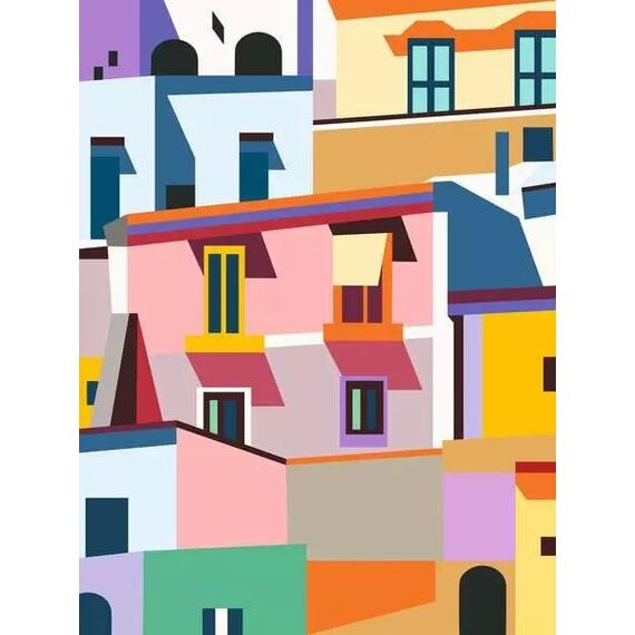 Ravensburger CreArt - MNZ - Colorful Houses