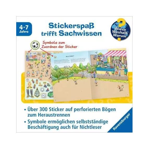 Ravensburger Wieso? Weshalb? Warum? Stickerheft - Fußball, 3 image