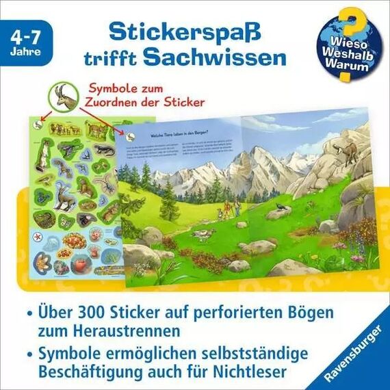 Ravensburger Wieso? Weshalb? Warum? Stickerheft - Tiere der Welt, 3 image