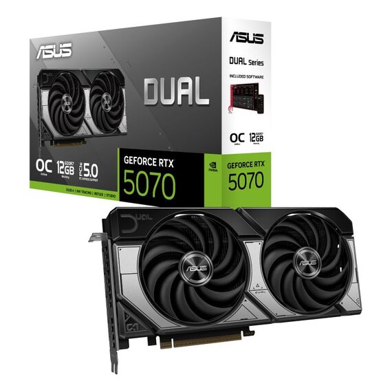 ASUS Dual -RTX5070-O12G NVIDIA GeForce RTX 5070 12 GB GDDR7, 6 image