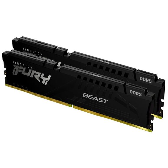 Kingston Technology FURY Beast 64GB 6000MT/s DDR5 CL36 DIMM (2er-Kit) Schwarz