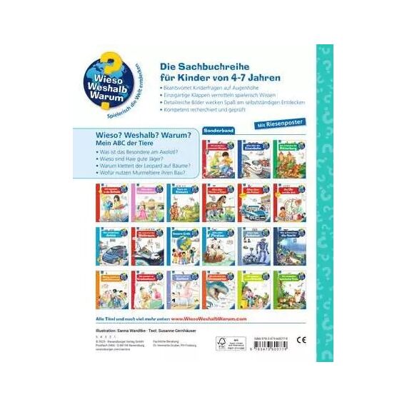 Ravensburger 60077 Buch Tiere 24 Seiten Hardcover, 2 image