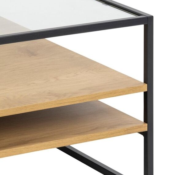 AC Design Couchtisch Randolf x Nature/Schwarz Kaffeetisch Quadratische Form 4 Bein(e), 5 image