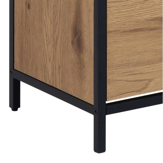 AC Design Schuhschrank Seaford Geschlossen Eiche, Schwarz, 7 image