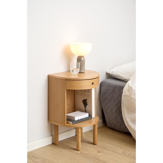 AC Design Paron Nachttisch 1 Schublade(n) Eiche, 8 image