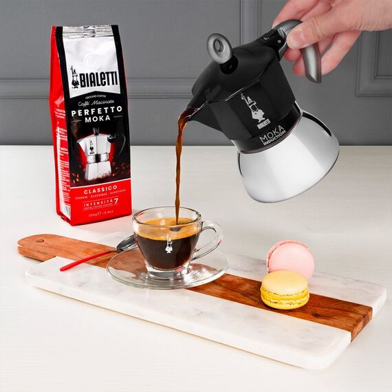 Bialetti Moka Induction Mokka-Kanne 0,9 l Schwarz