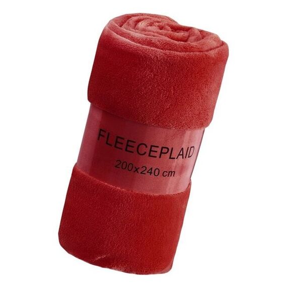 Flair Coral Überwurfdecke 200 x 240 cm Polyester Rot