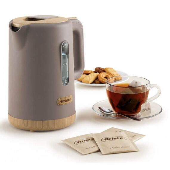 Ariete ARI-2846-TP Wasserkocher 1,7 l 2200 W Grau, Holz, 3 image