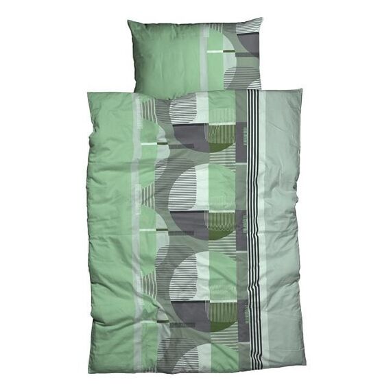 Nobilium Sienne Bettbezug Grün Baumwolle, Satin 160 x 210 cm