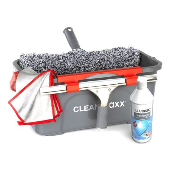 CLEANmaxx 01720 Fensterreinigungsgerät Grau, Rot